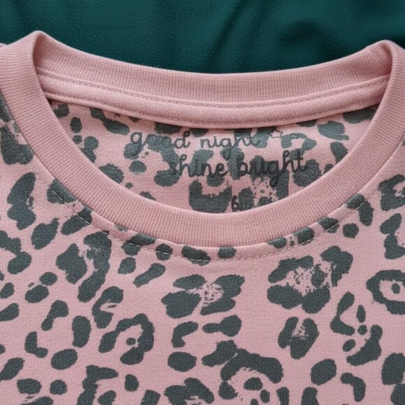 Pink Leopard Print Kids PJ Set - Picture 5 of 5